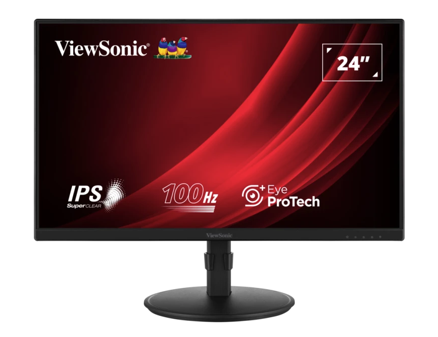 Viewsonic VG2408A-MHD 24-inç Dahili Hoparlörlü IPS Full HD Ergonomik Monitör - Görsel 2